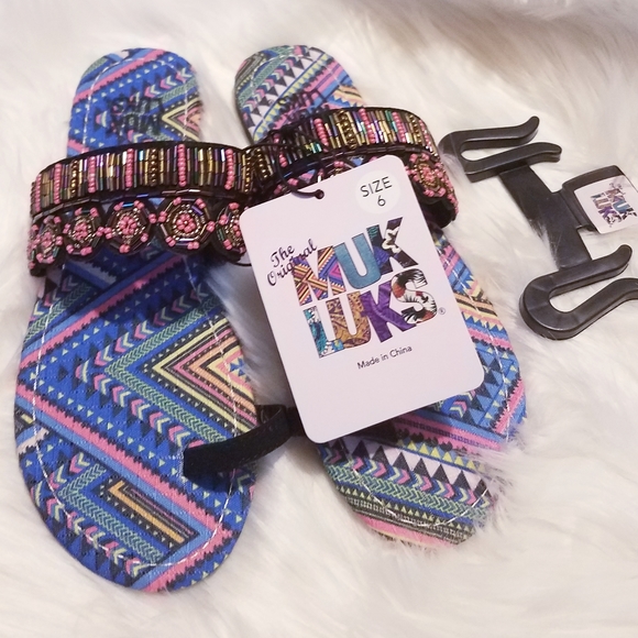 Muk Luks Farrah Sandals Boho Summer Sandals - Picture 5 of 8